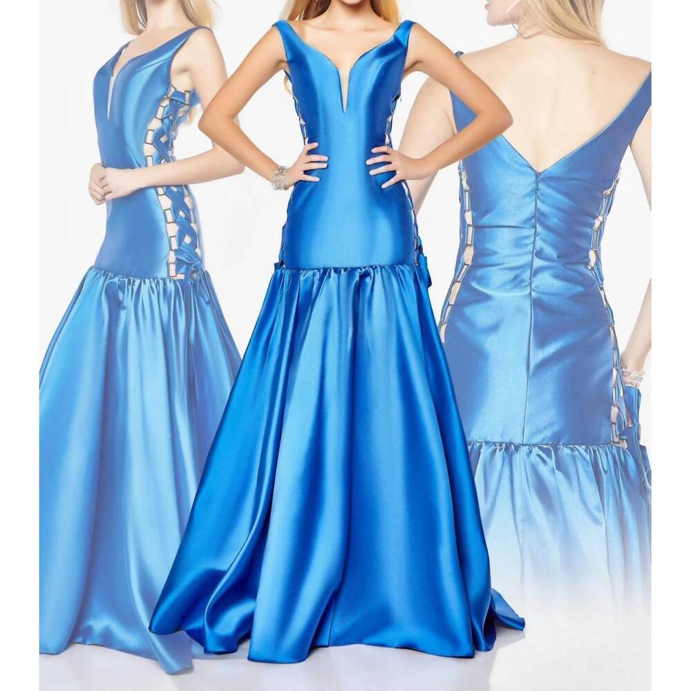 NEW LAST DRESS mermaid majesty dress in royal-blue